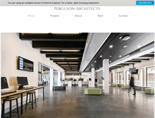 Tablet Screenshot of fergusonarchitects.com